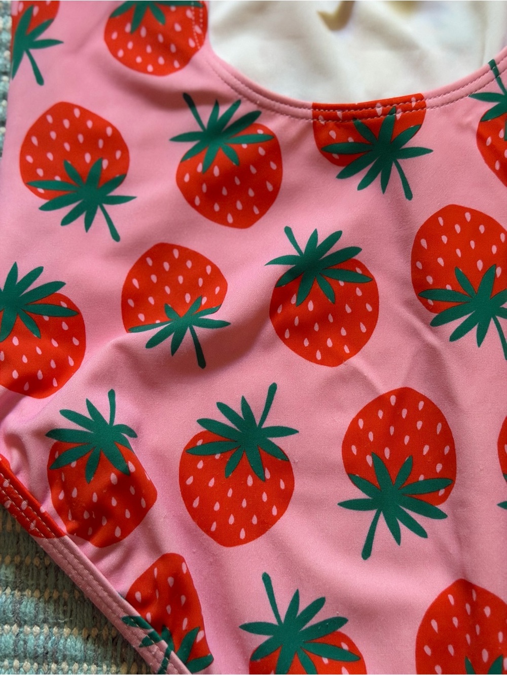 4/$25 Hanna Anderson One-Piece Strawberry Swimsuit Size 10 - Picture 14 of 16